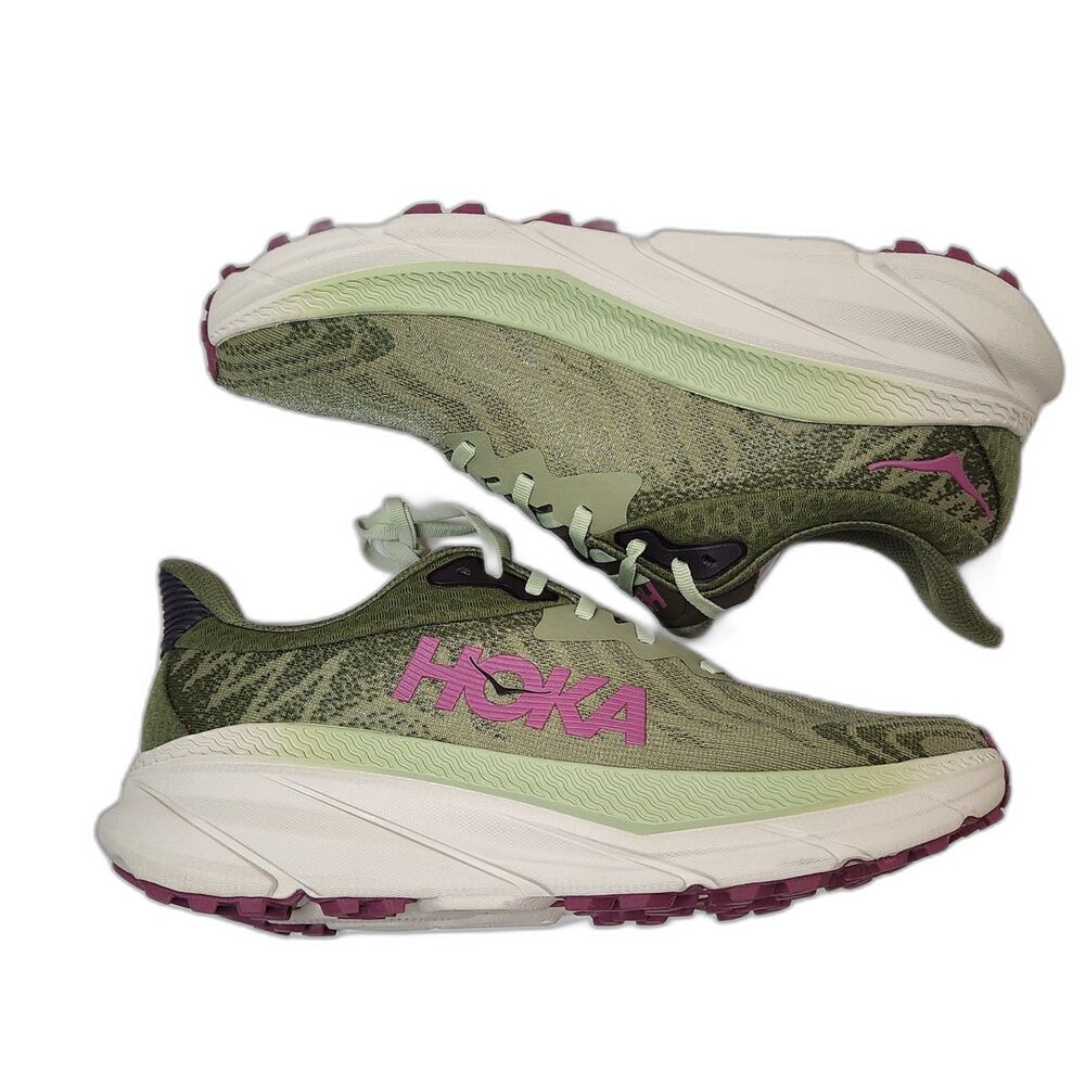 HOKA Challenger ATR 7 Women’s 11B Forest Floor Beetroot Running Shoes - Picture 7 of 11